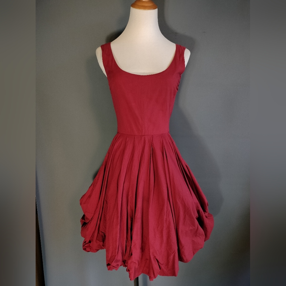 Gary Graham avant-garde corset top dress, bubble hem, size 4